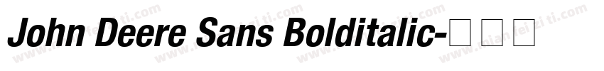 John Deere Sans Bolditalic字体转换